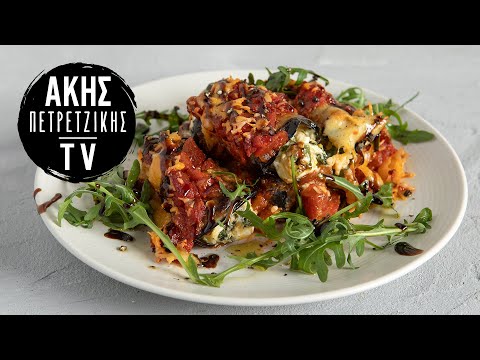 , title : 'Κανελόνια μελιτζάνας με σπανάκι και φέτα Επ. 26 | Kitchen Lab TV | Άκης Πετρετζίκης'