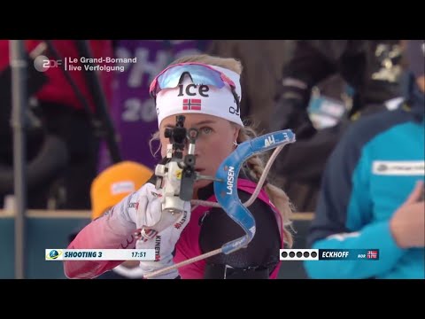 Biathlon WC Le Grand Bornand 21.12.2019 - Women's 10 km Pursuit (German)