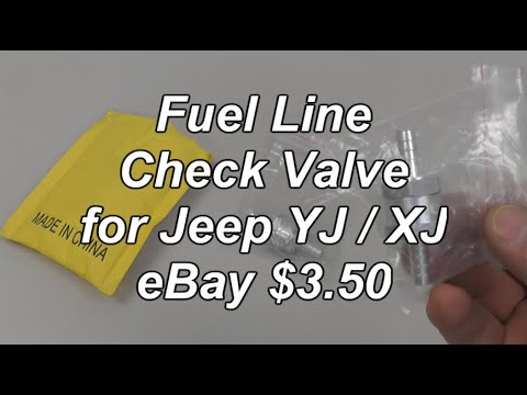 Fuel Line Check Valve for Jeep YJ/XJ