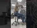 Barberette Giving Haircut