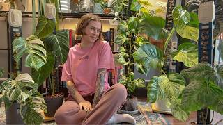 doing 6 months of moss pole maintenance in 2 days ✂️🌿