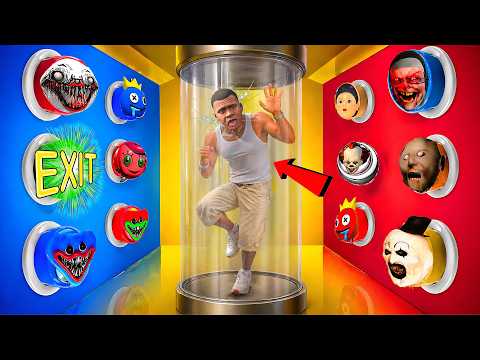 Every Button Got More Dangerous! 100 Mystery Buttons Challenge in GTA 5 (Part 2) 😱