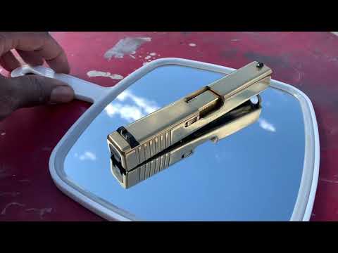 Glock 19 gold plated