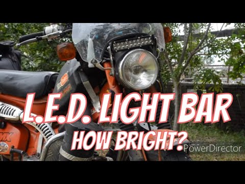 How Good Is The LED Light Bar? - Honda CT 110