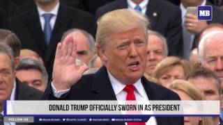 Donald Trump sworn in as 45th US president