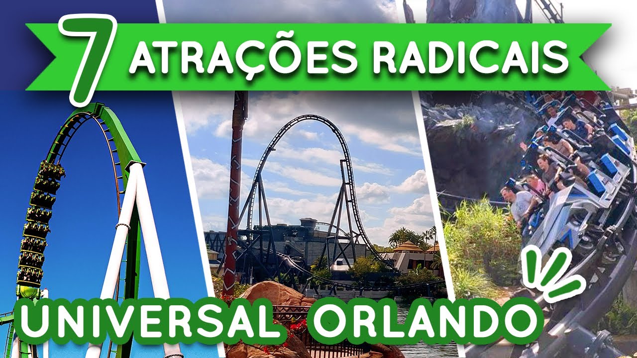 As 7 melhores MONTANHAS-RUSSAS e atrações RADICAIS da Universal [Orlando 2024]