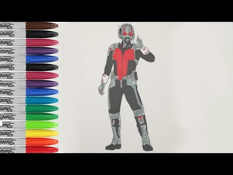 Antman Coloring Pages Marvel Super Heroes Fun Pages SAILANY Coloring Kids