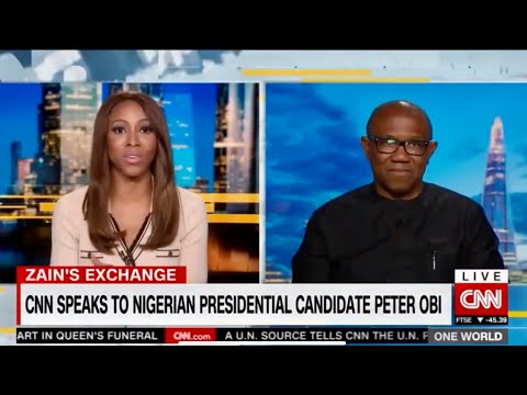 VIRAL VIDEO: Peter Obi Interview with Zain Asher on CNN