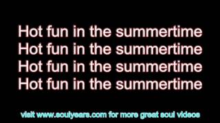 Sly &amp; the Family Stone - Hot Fun in the Summertime (with lyrics)
