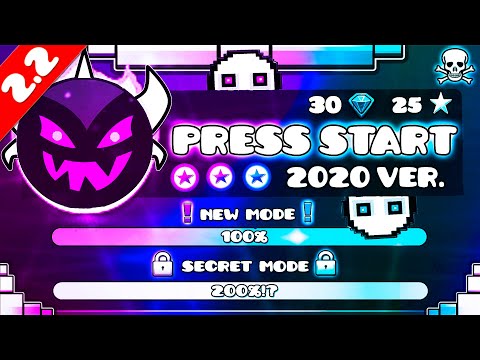 "Press Start 2020" 100% (All Coins) !!! - Geometry Dash 2.2