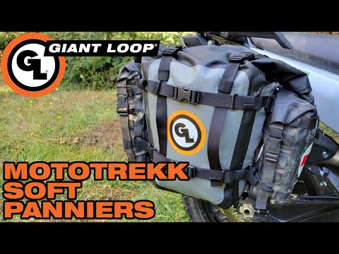 Giant Loop Mototrekk Soft Panniers: 50 Liters of Waterproof Soft Luggage for Any Pannier Rack