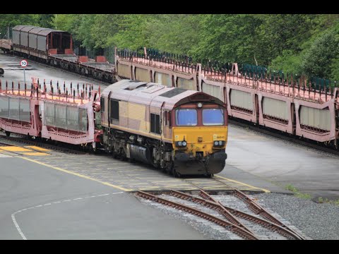 DB Cargo Class 66040 working 6G51 arriving into Donnington Freight Terminal