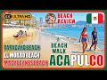 🌵Acapulco Guerrero Mexico🤠🇲🇽 (Busy Beach🏖️) 4K Walking Tour Beach Walk & Review
