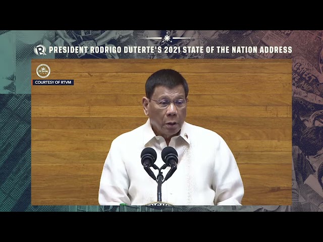 Duterte taunts ICC in SONA 2021: I never denied ‘I will kill’ in war vs drugs