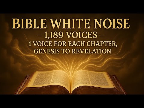 Bible White Noise | 1,189 Voices Reading Entire Bible Simultaneously (Peaceful Sleep Sounds)
