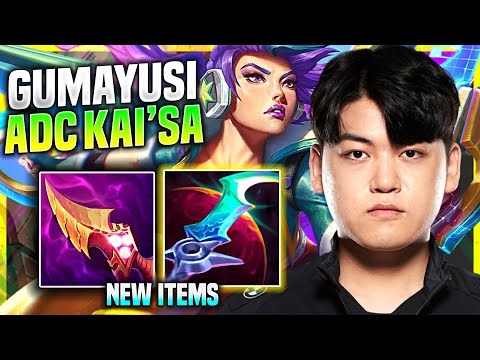 GUMAYUSI PICKS KAI'SA WITH NEW ITEM ECLIPSE! - T1 Gumayusi Plays Kai'Sa ADC vs Aphelios!