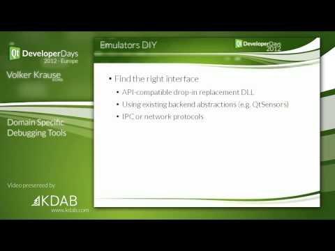 QtDD12 - Domain Specific Debugging Tools - Volker Krause