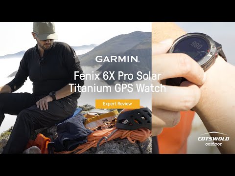 Garmin Fenix 6X Pro Solar Titanium Multisport GPS Watch [2021]