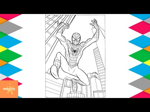 Spider-Man Coloring Page | Spiderman No Way Home Coloring Pages