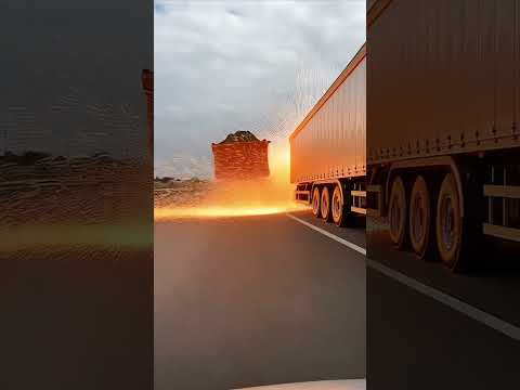 Dashcam Captures Shocking Dump Truck vs Cargo Truck Crash on Busy U.S. Highway!