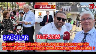 (SAYAÇLI)AK PARTİ'NİN OY DEPOSU BAĞILAR'DA SORDUK,AK PARTİ'DEN MEMNUNM