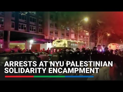 Police conduct arrests at NYU Palestinian solidarity encampment