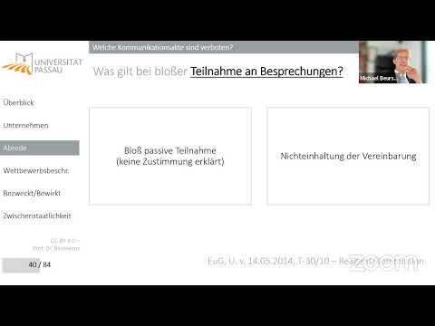 Kartellrecht 17.05.2022 (ausnahmsweise online)