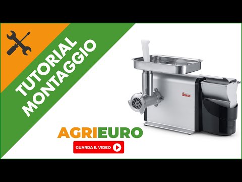 Tritacarne Elettrico Sirman TCG 12 Denver e TCG 12 M.I. con Grattugia integrata: montaggio
