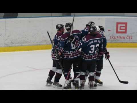 Hluboká n.Vlt Knights - Milevsko 6:3, 1.SF 2016-17 (gól Matěje Dvořáka)
