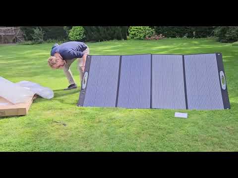 Oukitel 400W solarpanel unboxing