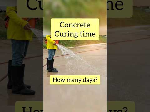 Concrete Curing time || How many days || Curing period of Brickwork, block & Plastering work.