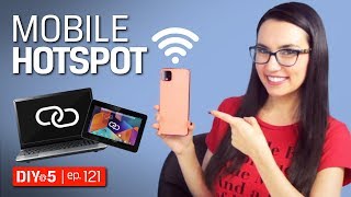 Smartphone Tips - How to setup a mobile hotspot on Android and iPhone – DIY in 5 Ep 121