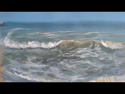 Seascape Acrylic Painting Tutorial