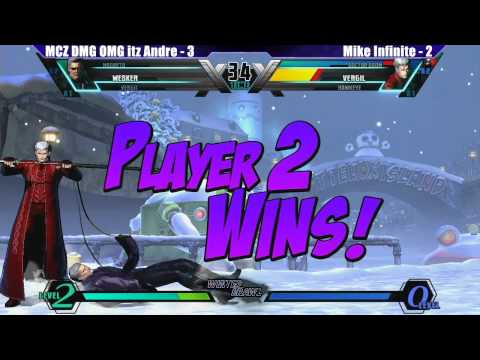 UMVC3 Exhibition: MCZ DMG OMG itz Andre vs Mike Infinite - WB6 Road to Evo 2012