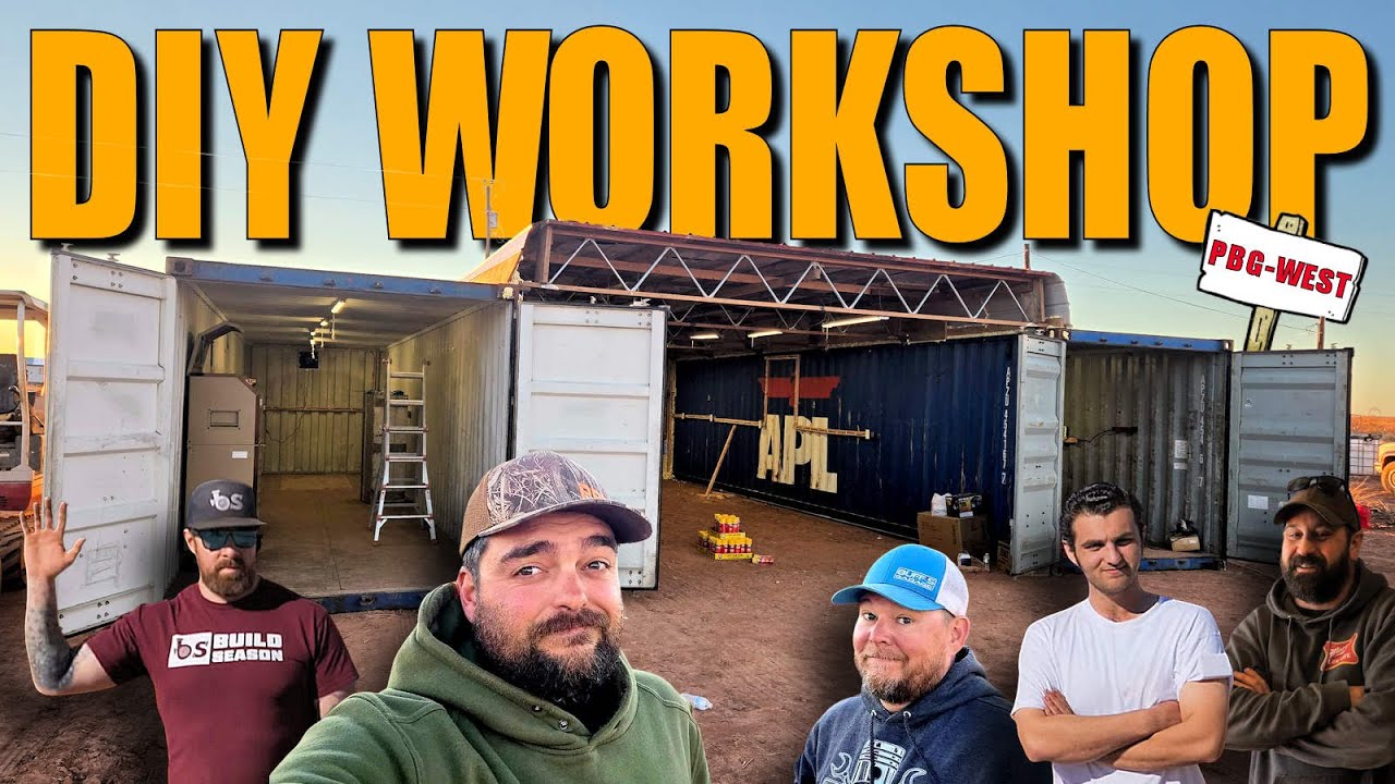 BUILDING A Shipping Container WORKSHOP In The Desert THE WRONG WAY!