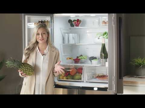 Bosch Freestanding American Style Refrigeration KFN96VPEAG - Metallic Silver Doors Video 1