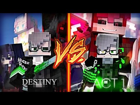 Darknet - "Destiny" OLD Vs NEW - comparison animation minecraft ZNathan animations Act 1 Original Vs remaster