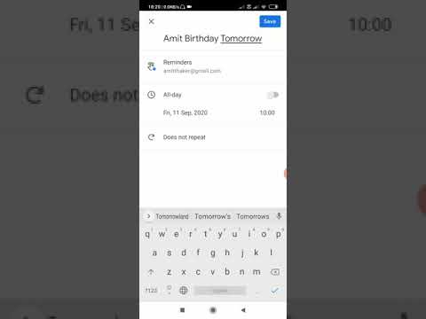 How to set birthday reminders on Android phone