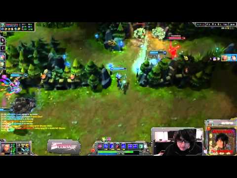 Dyrus  - Irelia vs Caitlyn & Zyra   top  (Diamond I)