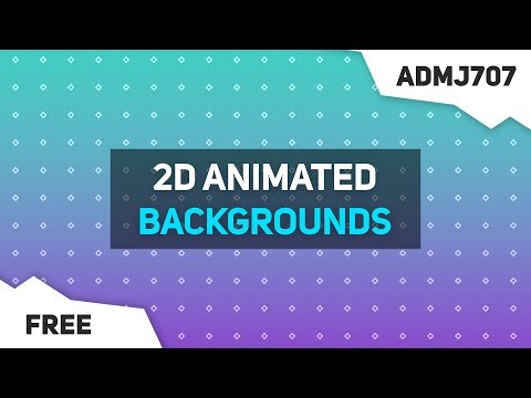 (New) 2D Animated Motion Graphics Backgrounds - After Effects, Sony Vegas, Blender (Any Software) #2 Video