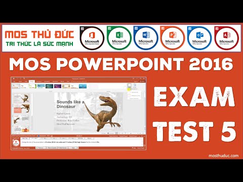 MOS PowerPoint 2016 Practice Exam 5