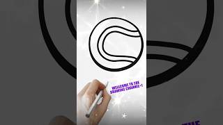 How to draw a tennis ball step-by-step tutorial