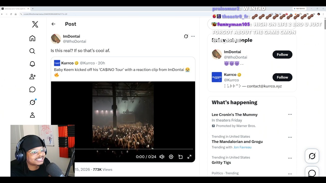 Baby Keem Used My Intro AINT NO WAY