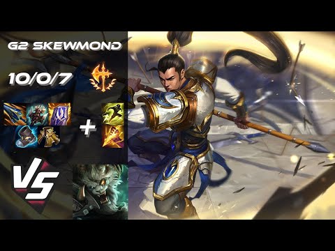 G2 Esports SkewMond JUNGLE Xin Zhao vs Rengar - EU Challenger Patch 25.S2.2