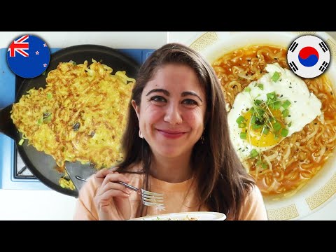 南韓與紐西蘭方便麵食譜比較 (South Korea Vs. New Zealand Instant Noodle Recipes)