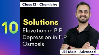 Elevation in B.P. & Depression in F.P., Osmosis