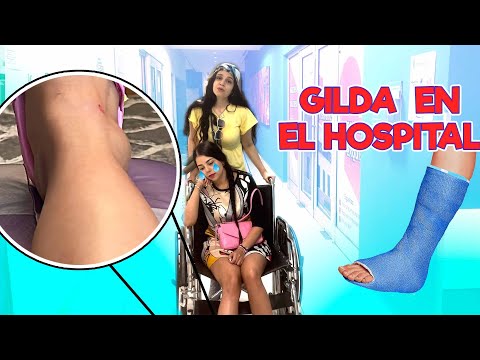 Gilda goes to the hospital; she has a broken foot.