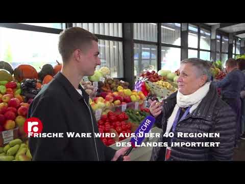 Frische Ware wird aus über 40 Regionen des Landes importiert