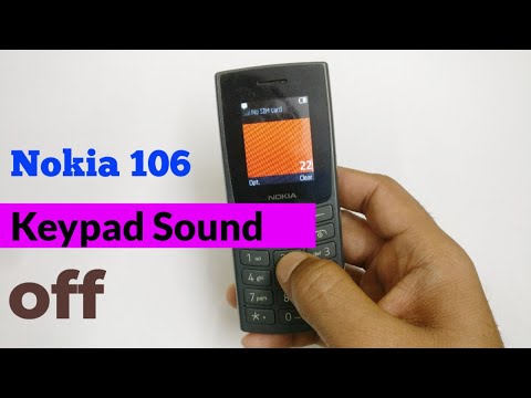 Nokia 106 keypad sound off