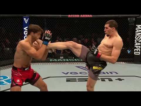 19 second KO! Abusupiyan Magomedov What a debut vs Stoltzfus #UFCParis #ufc  #cirylgane #shorts